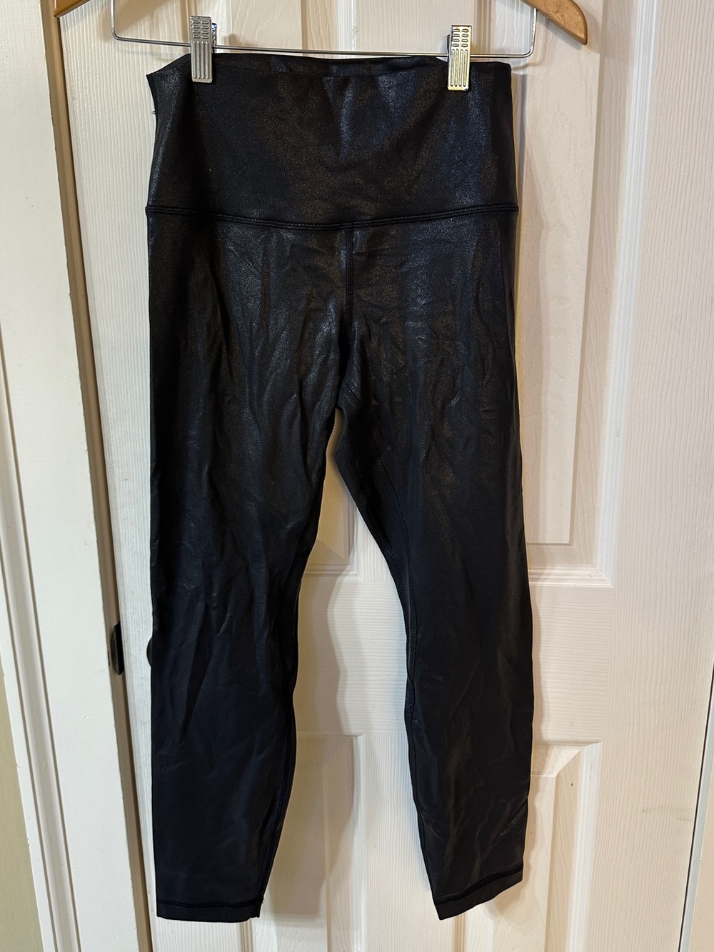 Lululemon athletica Black Shine Align 25" Crop High Waist Leggings 8